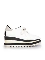 White Vegan Leather Trainers