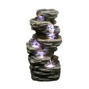 6-Tier Rock Water Feature Water Fountain DW46038