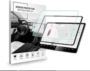 Tempered Glass Screen Protector for Tesla Model 3 / Y Dashboard Touchscreen (Clear for Model 3/Y)