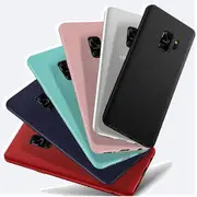 Bakeey Candy Color Matte Soft TPU Protective Case for Samsung Galaxy S9 24 BLACK