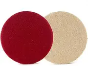 Glass Polish (180mm) Dense Felt Polishing Pad, Low and High Speed Hook and Loop Buffing Wheel - GP11035