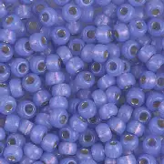 Dyed Violet Silver-Lined Alabaster Miyuki Seed Beads 6/0 (6-9649-TB)