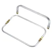 2pcs Metal Purse Frame 12" Rectangle Lock Frame Kiss Lock Clasp Bag Frame