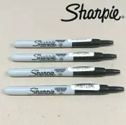 4 x Sharpie Permanent Marker Bullet Point Retractable 1.0mm Fine Black 36701