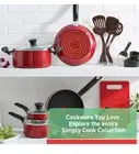 T-Fal 20pc Simply Cook Nonstick Cookware Set Red
