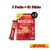 3X Nescafe instant coffee Blend & Brew Aroma 17 grams 27 sticks