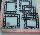 ❤️10 ORNATE FRAME cardstock paper die cut embellishments