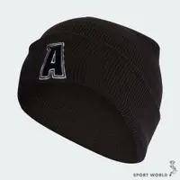 在飛比找蝦皮商城優惠-Adidas 毛帽 刺繡 A字 黑【運動世界】IB3236