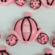 20 x Cinderella Carriage Inspired Resin FlatBacks 3D, Flatback, Cabochons Crafts
