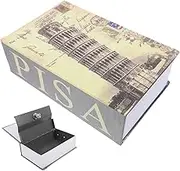 Portable Iron Lock Money Box Surperfect Book Safe Key Lock for Jewelry Cash Documents Hidden Money Safe Book Safe Key Lock