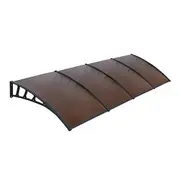 Instahut Window Door Awning Canopy 1.5mx4m Brown S