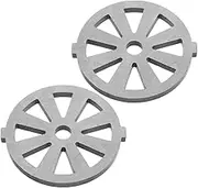 Gadpiparty 2pcs Stainless Steel Meat Plate Disc Knife Mincer Plate Accessories for Home Cooking Food Cutting Blades for Efficient Sausage Making