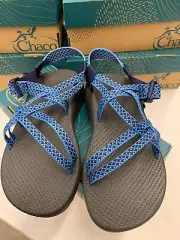 Chaco Z/Cloud X Sandal Women's 7 8 9 10 Puzzle Azure Blue Cloud Cushioned