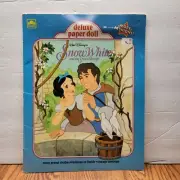 Golden Book Deluxe Paper Doll Disney Snow White And The Seven Dwarfs Unused 1991