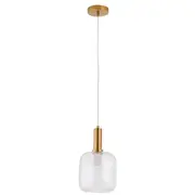 Bata35 Gold Modern Glass Pendant Lights Brass | Marden Designer