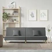 Sofa Bed, Lounge Sofa Couch Sofa Bed Dark Grey Fabric