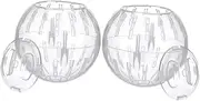 Kisangel 2Pcs Transparent Hamster Sports Ball Exercise for Small Pets for Guinea Pig Mice Gerbil Playtime Enhancing Activity Charm