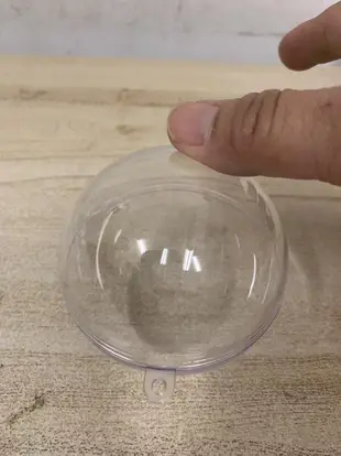 透明圓球球殼透明球壓克力球塑膠球殼婚禮小物透明球吊飾水晶球吊球塑膠球空心球(6公分/@777-19311)