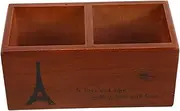 FOMIYES Retro Barber Scissor Holder Box Hairdressing Tool Storage Holder Wooden Tool Organizer Salon Accessory