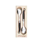 Laguiole Jean Neron Salad Server Set - Black
