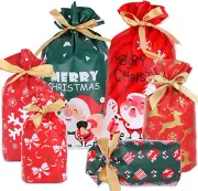 40pcs Christmas Drawstring Gift Bag, Christmas Goody Bags, Xmas Gift Bag, Chr...