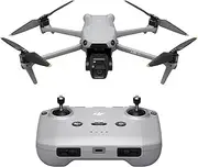 DJI Air 3S (RC-N3), Drone with Camera 4K, Dual-Camera Drone with 1" CMOS Wide-Angle Camera, 4K/60fps HDR Video & 14 Stops of Dynamic Range, 45-Min Max Flight Time, 20km Transmission Range