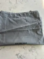 Balenciaga Dust Bag Draw String Dustbag Cotton Gray 15x10”