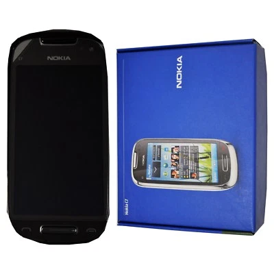 BNIB Nokia C7-00 Navigation Edt. 8GB Charcoal Black Factory Unlocked 3G OEM