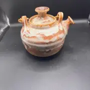 Vintage Studio Pottery Teapot - Hagi Ware Style - Handmade by a Freemason 1972