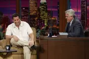 Actor Adam Sandler during an interview with host Jay Leno on June - Old Photo 1