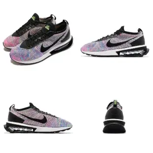 【NIKE 耐吉】休閒鞋 Air Max Flyknit Racer 男鞋 紫粉 黑 編織 氣墊 彩色(DJ6106-300)