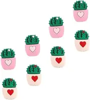 jojofuny 16 Pcs Cactus Cover Charging Line Protector Phone Charging Cable Adorable Telephone Cable USB Byte Tag Cactus Shaped Charger Cover Charger Cord Protector PVC Cute Data Cable Set