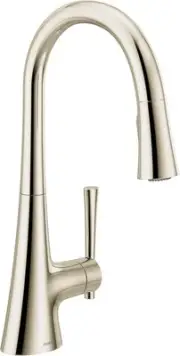 Moen 9126NL Kurv Collection One-Handle Pulldown Kitchen Faucet Polished Nickel