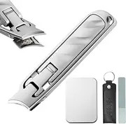 Portable Nail Clipper Set,Oblique Opening Toenail Clippers Set - Stainless Steel Ultra-Thin Toe Head Scissors For Professional Pedicure
