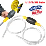 Auto Car Manual Hand Water Oil Liquid Petrol Fuel Transfer Pump Siphon Pipe Hose