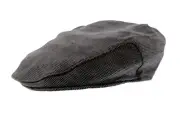 Dolce & Gabbana Men’s Grey Herringbone Flat Cap – Luxury Headwear
