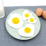仿真雞蛋假心形雙黃蛋煎蛋荷包蛋太陽蛋食物模型幼兒園過家家玩具