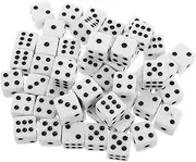 WESIEVYA Standard Mm Right Angle Dice Set Sided Acrylic Game Dice Dots for Bars Parties
