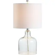 JONATHAN Y Gemma Glass Bell LED Table Lamp in Clear at Nordstrom One Size