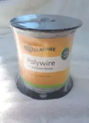 New Gallagher G62004 POLYWIRE 656' / 200m, 2mm Portable Electric Fence Wire