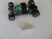 4 PIGGY-BACK HO SLOT CAR NEO TRACTION MAGNETS MEGA G AFX GET 8 for $11.99