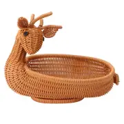 Portable Dessert Basket Food Storage Containers Lid Baskets