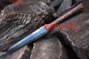 24" Rare Hand Forged Carbon Steel Full Tang Hunting Viking Spear / Sheath