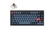 Keychron V1 MAX 75% Full Assembled Knob RGB Hot-Swap Wireless QMK Custom Keyboard Gateron Jupiter Brown Swtich (KBKCV1MD3)