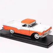Scale Finished Model Car 1:18 Diecast Vehicle for Ford Ranchero 1957 Simulation Alloy Pickup Car Model Collectible Souvenir Miniature Replica Car
