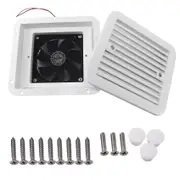 12V Universal Rv Mute Roof Cooling Trailer Exhaust Fan Caravan Effective Ceiling Mount Ventilation white