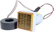 LED Digital Voltmeter Ammeter Hertz Meter AC6-500V Signal Lights Voltage Current Frequency Meter Indicator Tester Yellow