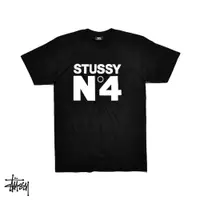 在飛比找蝦皮商城優惠-Stussy No.4 黑 短袖T恤 休閒 印花 字母 上衣