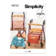 NEW Simplicity Sewing Pattern S9725 Wheeled Walker Accessories By Spotlight