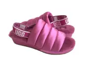 UGG PUFF YEAH FUCHSIA MOCASSIN SLIP ON SANDAL US 6 / EU 37 / UK 4